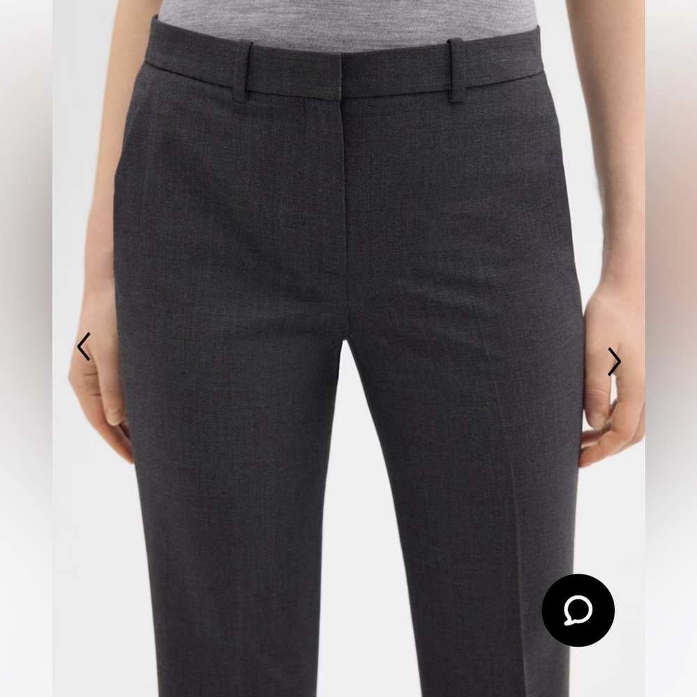 Theory charcoal trousers, size 4, Dimitria, perfect condition